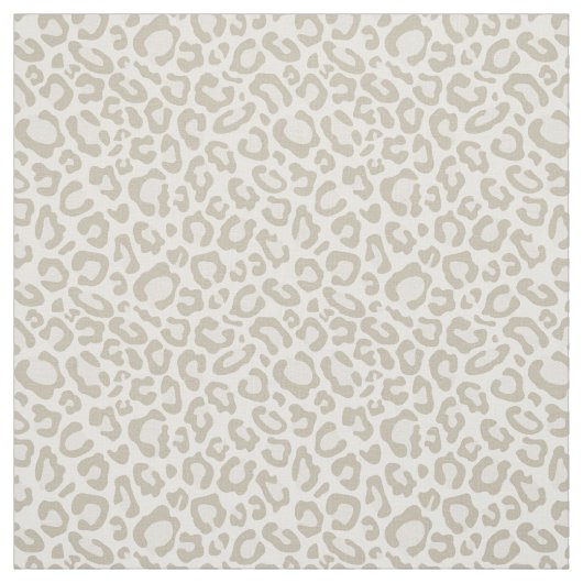 Tissu Empreinte de léopard crème (Échantillon)