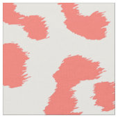 Tissu Empreinte de léopard de corail (Fermer)