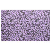 Tissu empreinte de léopard dentaire pourpre (Fat Quarter)