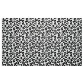 Tissu Empreinte de léopard en noir et blanc avec gris / (Fat Quarter)