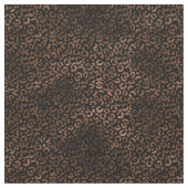 Tissu Empreinte de léopard noir Brown Glam (Fermer)
