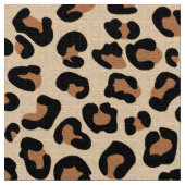 Tissu Empreinte de léopard, noir, Brown, rouille et bron (Fermer)