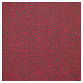 Tissu Empreinte de léopard pointillé de rouge de (Échantillon)