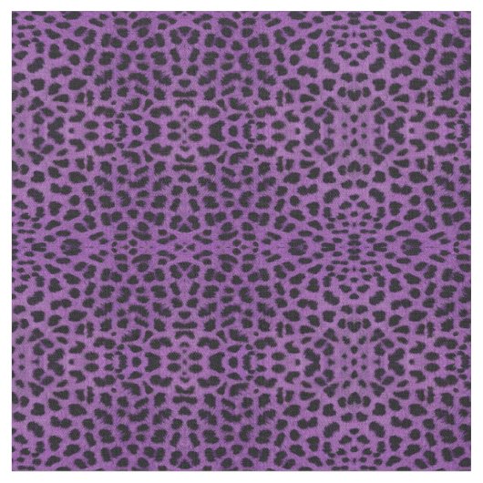 Tissu Empreinte de léopard pourpre (Fermer)