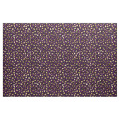 Tissu Empreinte de léopard pourpre et or (Fat Quarter)
