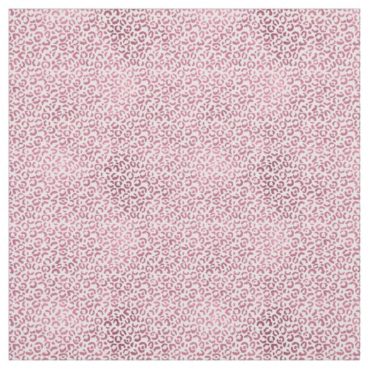 Tissu Empreinte de léopard rose Glam (Échantillon)
