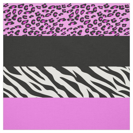 Tissu Empreinte de léopard, Zebra Print, Poster de anima (Échantillon)