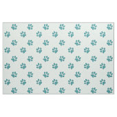 Tissu empreinte de patte de chat mousseux - menthe (Fat Quarter)