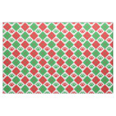 Tissu Empreinte de patte Jacquard rouge et vert (Fat Quarter)