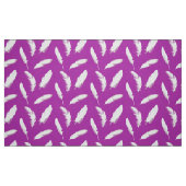 Tissu Empreinte de plumes blanches sur améthyste violet (Fat Quarter)