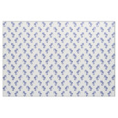 Tissu Empreinte d'hippocampe bleu et blanc (Fat Quarter)