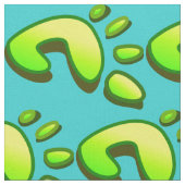 Tissu Empreinte verte à la chaux (Fermer)