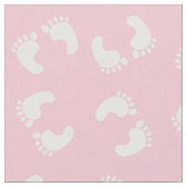 Tissu Empreintes Bébé, Pied Bébé, Marches, Fille Rose (Fermer)
