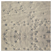 Tissu Empreintes de pas dans le sable (Fermer)