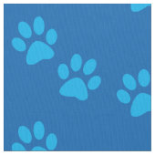 Tissu Empreintes de pattes bleus de chien (fermé)