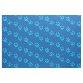 Tissu Empreintes de pattes bleus de chien (Fat Quarter)