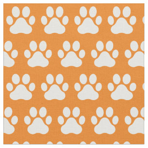 Tissu Empreintes de pattes de chat de chien animal de co