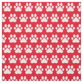 Tissu Empreintes de pattes de chat de chien de compagnie (Échantillon)