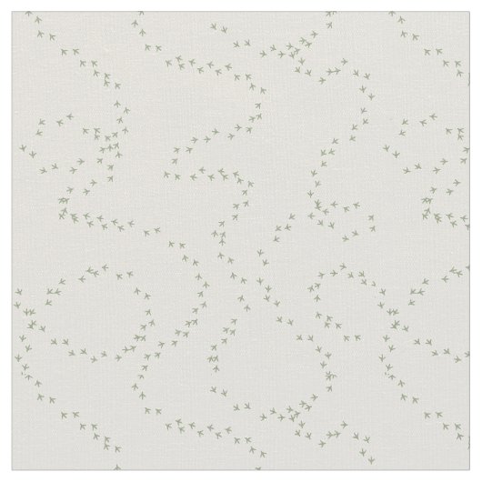 Tissu Empreintes oiseaux bébé (Fermer)