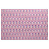Tissu en coton de bébé tigre violet mignon (Yard)
