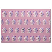 Tissu en coton de bébé tigre violet mignon (Fat Quarter)