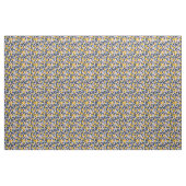 Tissu en coton imprimé citron jaune (Yard)