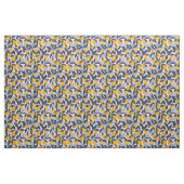 Tissu en coton imprimé citron jaune (Fat Quarter)