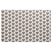 Tissu en coton peigné cœur (largeur 56") (Yard)