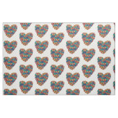 Tissu en coton peigné cœur (largeur 56") (Fat Quarter)