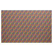 Tissu en coton peigné - Géométrique foncé (Yard)