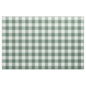 Tissu en coton peigné gingham classique sage (Yard)