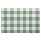 Tissu en coton peigné gingham classique sage (Fat Quarter)