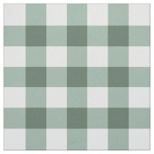 Tissu en coton Pima à carreaux classique vert saug