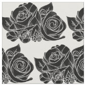 Tissu en coton Rose noir (Fermer)