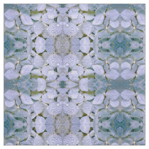 Tissu en cristal blanc d'hortensia