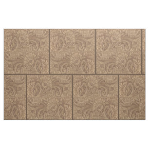 Tissu En Cuir Faux Brown Ouest 9" Pour Croix