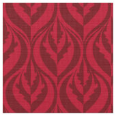 Tissu en feuille rouge foncé moderne (Fermer)
