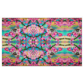 Tissu en fleurs de cerisier rouge Poll (Fat Quarter)