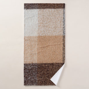 Tissu en laine Brown à damiers plaid. tartan