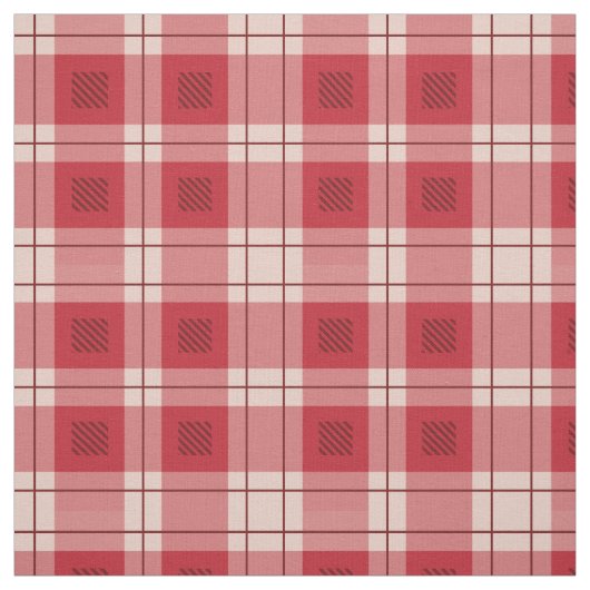 Tissu en plaid rouge classique (Échantillon)