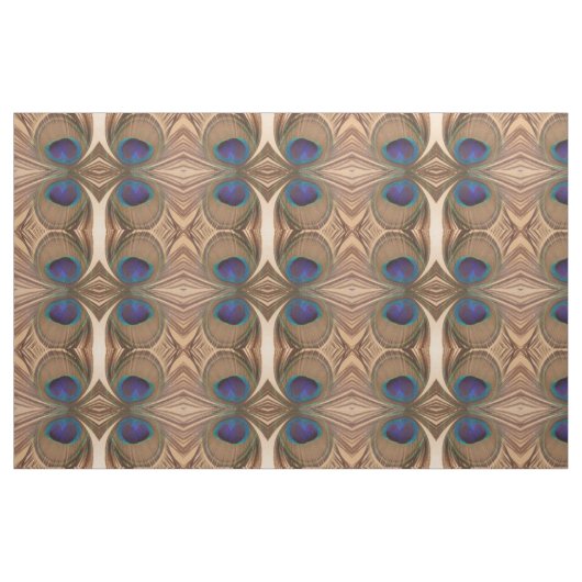 Tissu en plumes de paon (Fat Quarter)