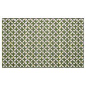 Tissu en polyester à motif floral abstrait vert mo (Fat Quarter)