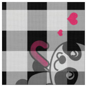 Tissu En vichy noir (Fermer)