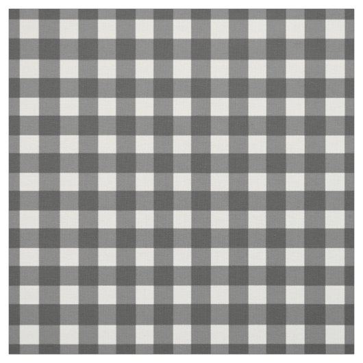 Tissu En vichy noir et blanc (Échantillon)