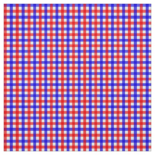 Tissu En vichy Rouge Et Bleu (Échantillon)
