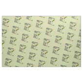 TISSU - ENCORE DES OLIVES ! Essayer de manger plus (Fat Quarter)