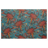 Tissu encre de poulpe sarcelle (Fat Quarter)