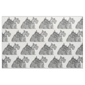 Tissu Encre de stylo Scottish Terriers (Fat Quarter)