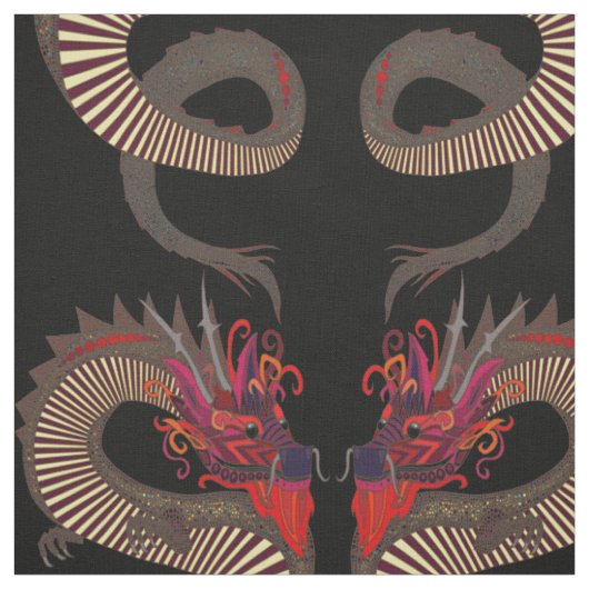 Tissu encre dragon (Échantillon)