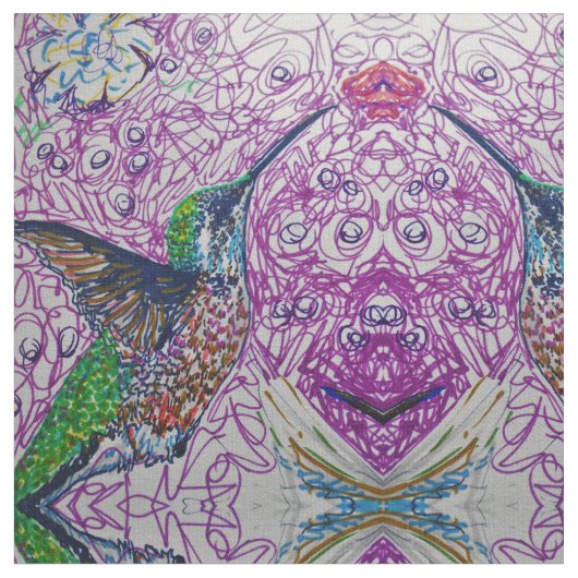 Tissu Énergie de colibri (Fermer)